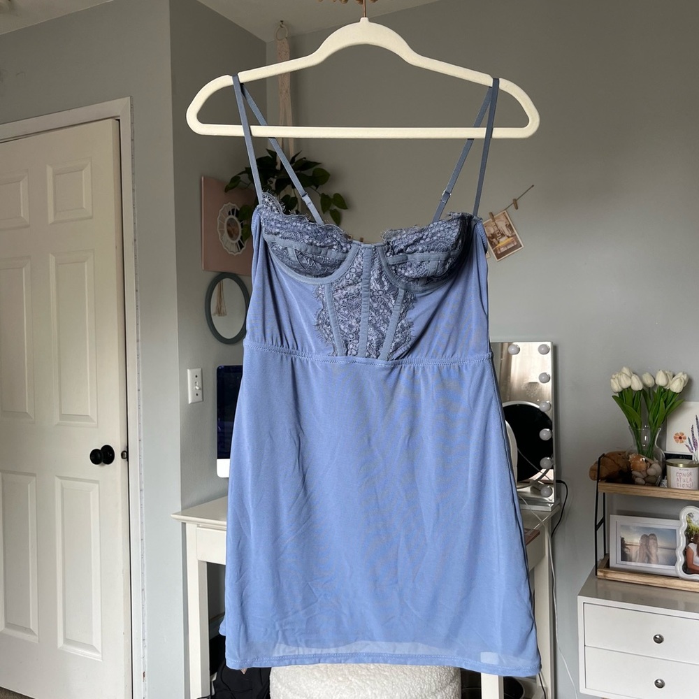 Urban Outfitters Blue Lace Dress